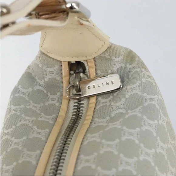 Celine Macadam Canvas handbag white silver - Picture 7 of 16